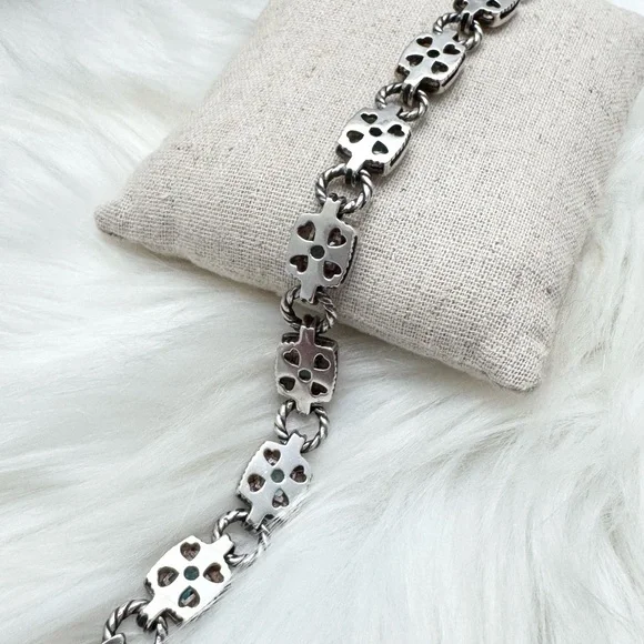 David Yurman .925 Blue Topaz Renaissance Chain Bracelet - Picture 7 of 8